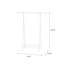 Portemanteaux simple et fonctionnel sur pieds - Organisateur de garde-robe polyvalent avec rangement abondant, facile à assembler, blanc