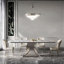 Household small rectangular dining table set