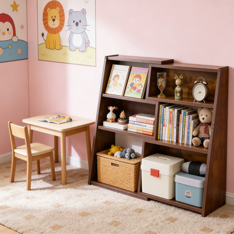 90cm H x 61.5cm W Standard Bookcase, Brown