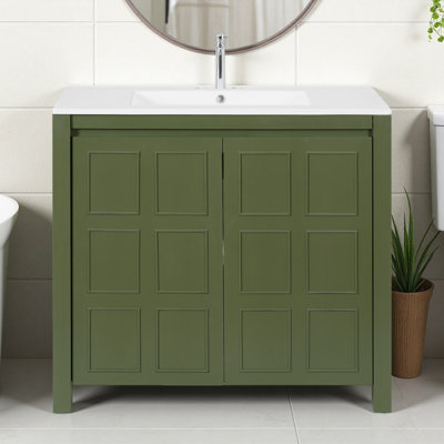 Meuble-lavabo 36 po avec lavabo et tablette réglable