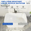 Petite baignoire autoportante en acrylique de 46,85 po x 27,3 po, siège intégré et surface antidérapante, bonde chromée pour un trempage sécuritaire dans les salles de bain compactes-98301525