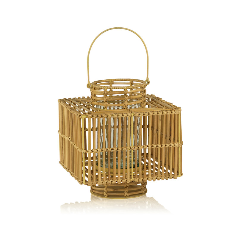 Bandar 14.75'' H Bamboo Tabletop Lantern