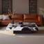 Table basse carrée en marbre de style luxueux-507714261