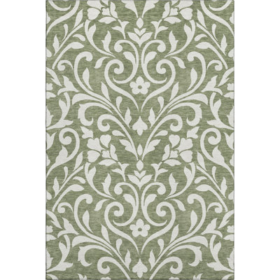 Premium Machine Washable Prisco Fern Rug