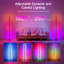 Ensemble de 2 lampes sur pied 57,9 "de haut avec 57 millions de couleurs