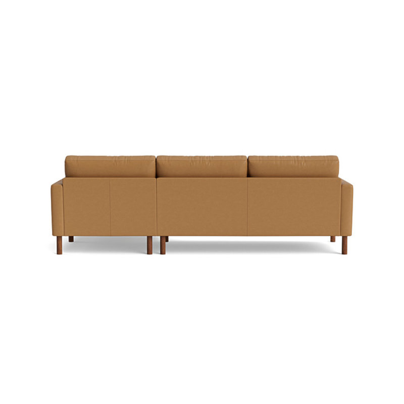 Laguna Chaise Sectional, Right Hand Facing, Leather - Butterscotch