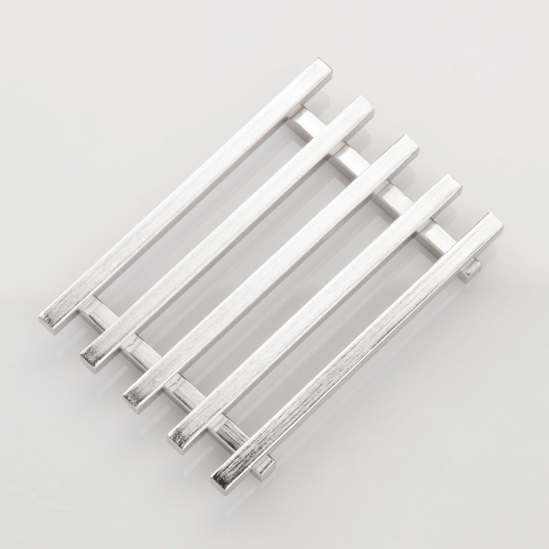 Brushed Stainless Steel Rectangular Soap Holder