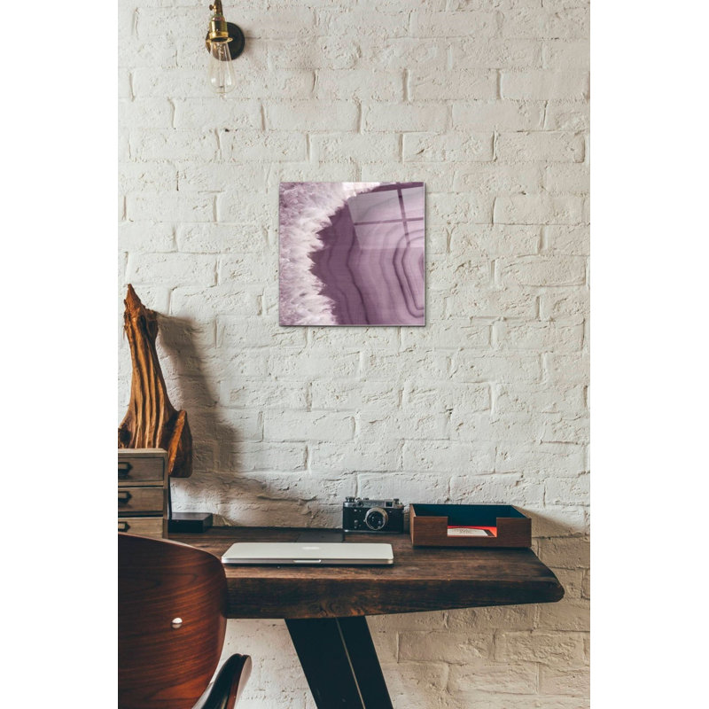 «Agate Geode I PLUM» par Wild Apple Portfolio, art mural en verre acrylique