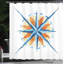 Compass Shower Curtain Set + Hooks-44220446