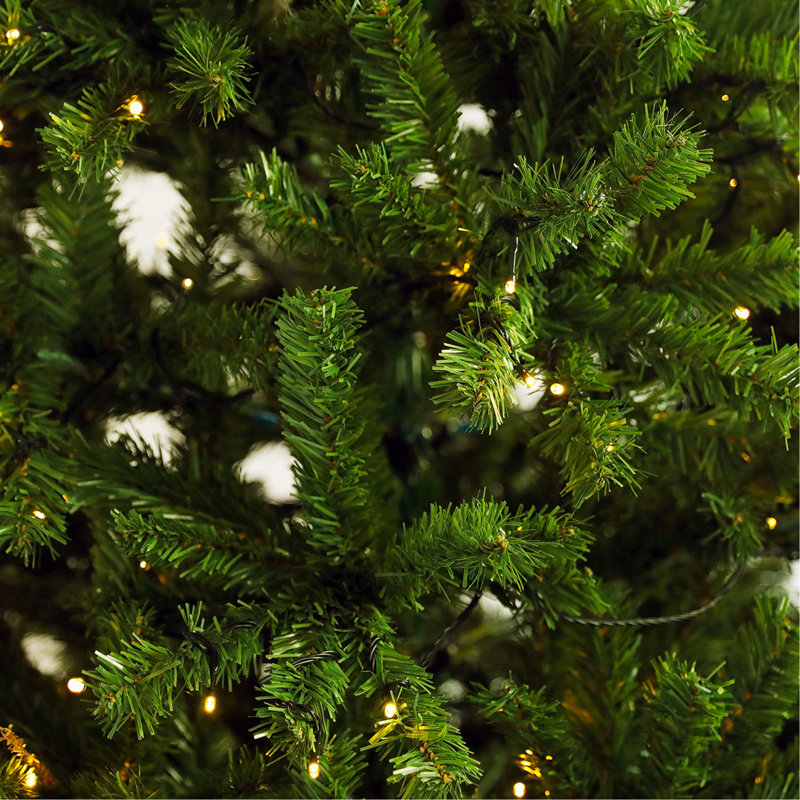 Arbre de Noël articulé artificiel pré-éclairé 6 pi avec support pliable