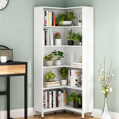 Bibliothèque de luxe industrielle 71 "avec structure en métal robuste, mobilier haut de gamme haut de gamme