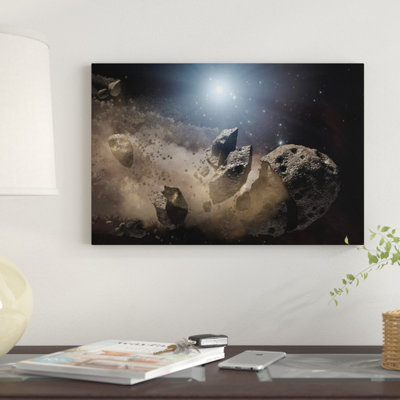 " A White Dwarf Star Surrounded By A Disintegrating Asteroid " by Stocktrek Images