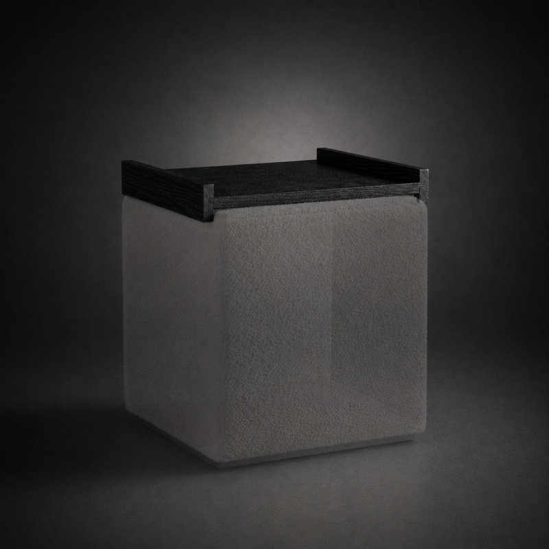 Plateau de table pour repose-pieds Burke, Noir