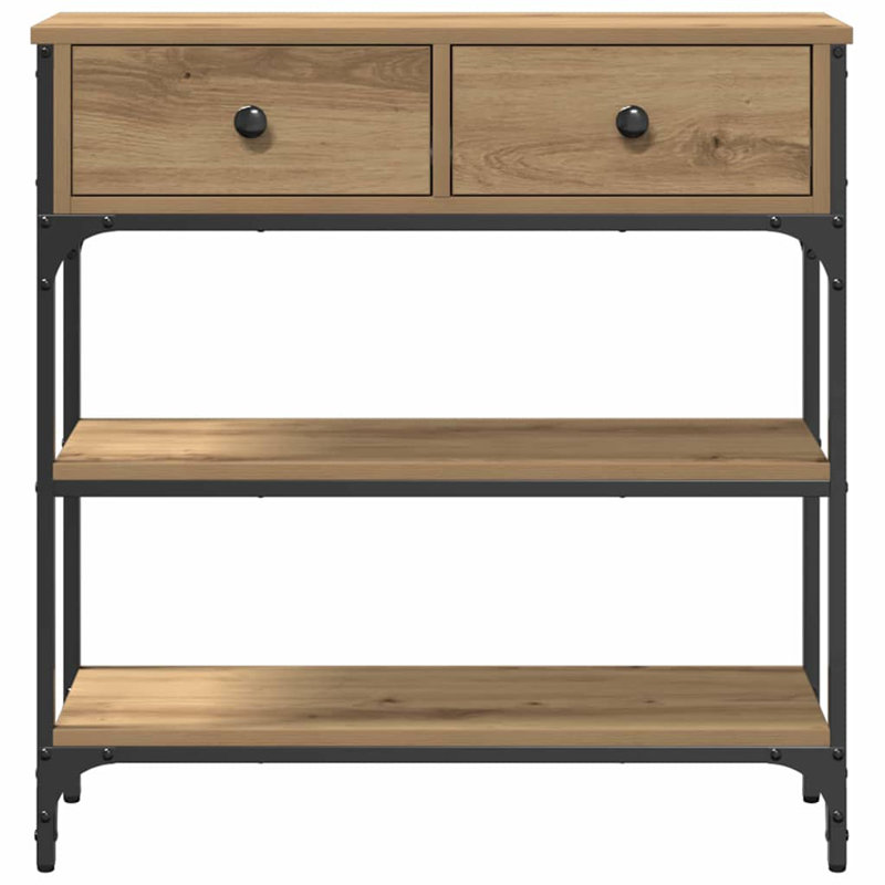 72.5cm Console Table, Artisan Oak