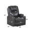 Fauteuil inclinable en cuir avec relevage électrique et massage