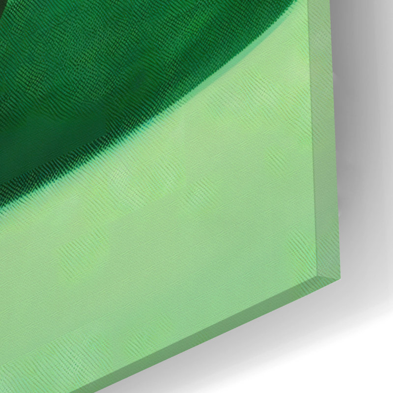 «Green Pear» par Andreas Magnusson, art mural en verre acrylique, H 24 po x l 16 po x P 0,2 po