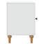 43cm W Engineered Wood Bedside Table