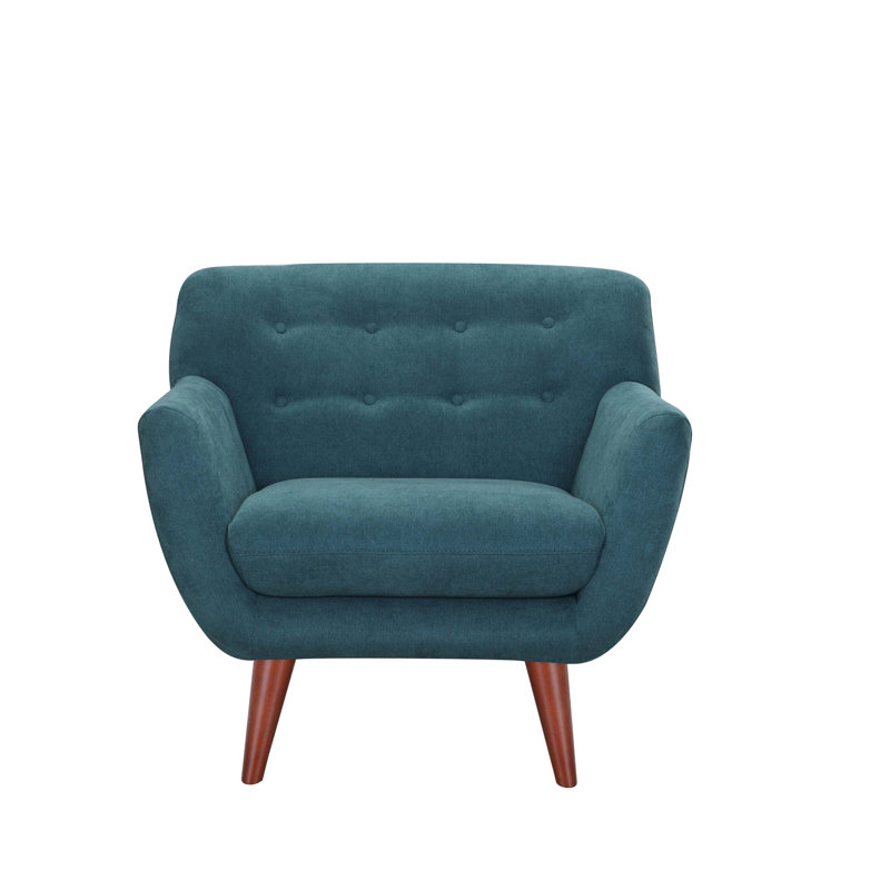 Chaise BRENNA, Mélange de polyester bleu sarcelle
