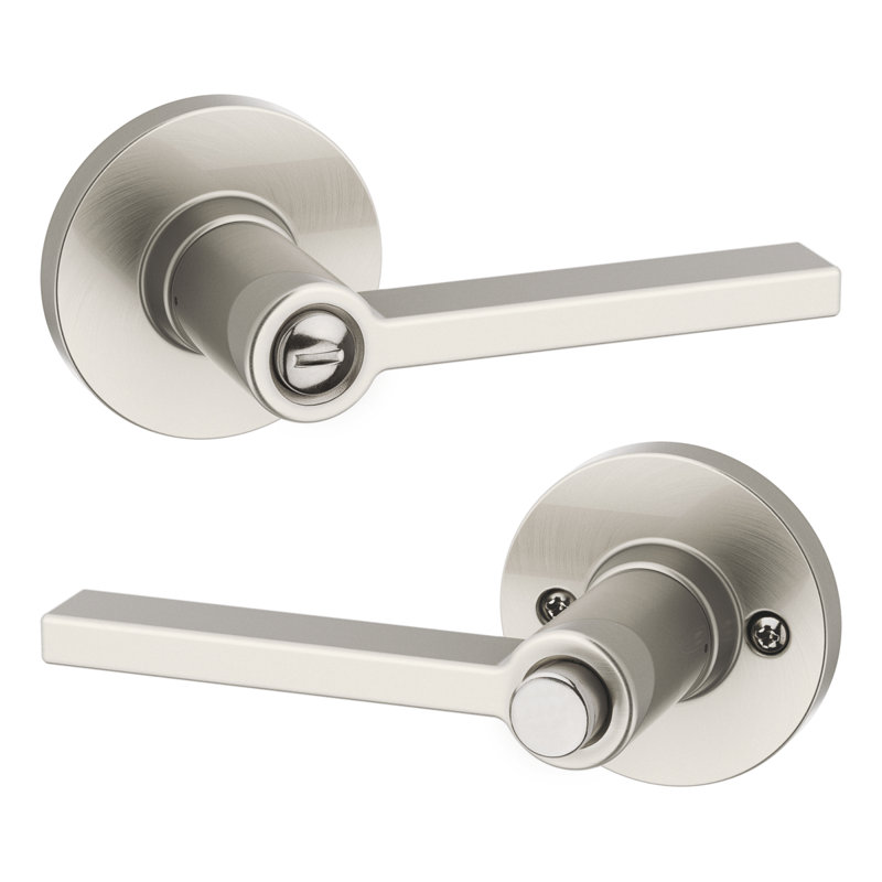 Casey Bed/Bath UL Lever, Satin Nickel