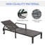 Alegandra 200 cm Long Reclining Single Chaise with Cushions