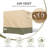Aoodor Heavy Duty Patio Chair Cover for Cube Chair/ Deep Seat/ Outdoor Swivel-412830427