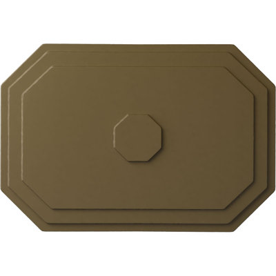 Endurathane Felix Ceiling Medallion, 25 1/4"W x 17 1/4"H x 1 3/4"P, Hand-Painted Mississippi Mud Finish