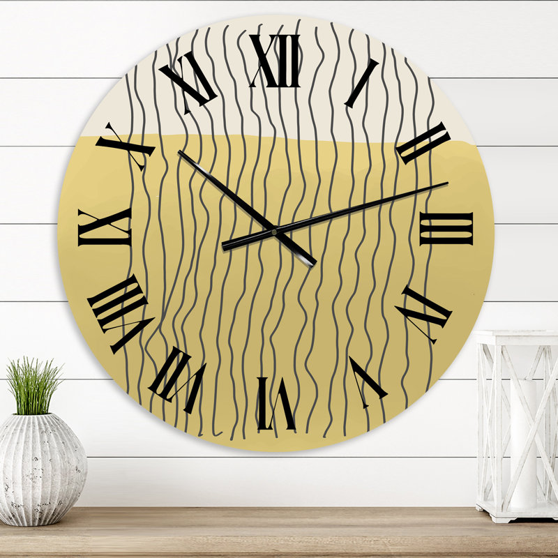 Minimal Compostions géométriques de formes élémentaires XXXII - horloge murale moderne, Petit