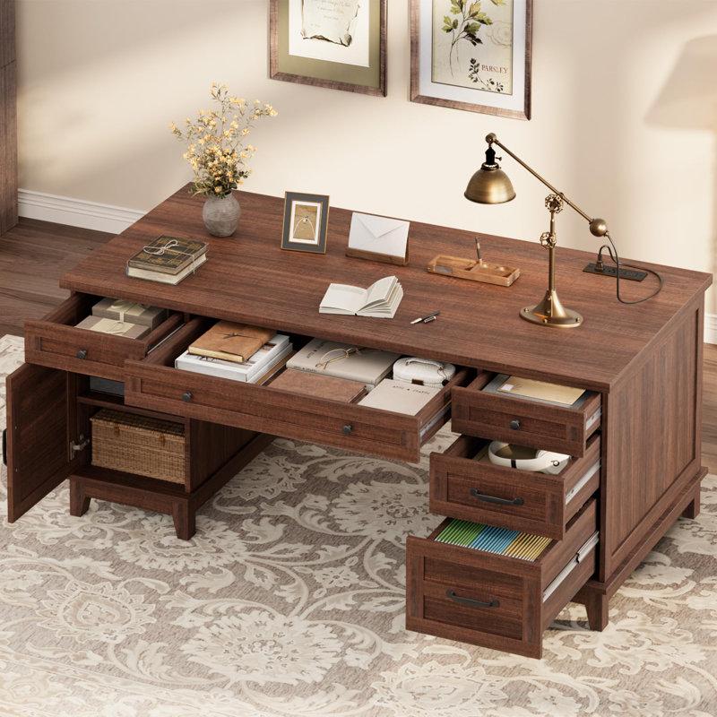 Bureau d'écriture Farmhouse, Brun