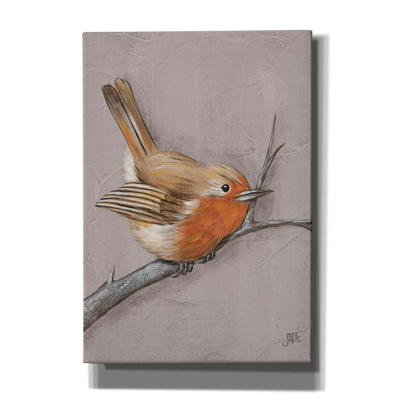 «Winter Bird II», impression sur toile tendue, H 26 po x l 18 po x P 0,75 po