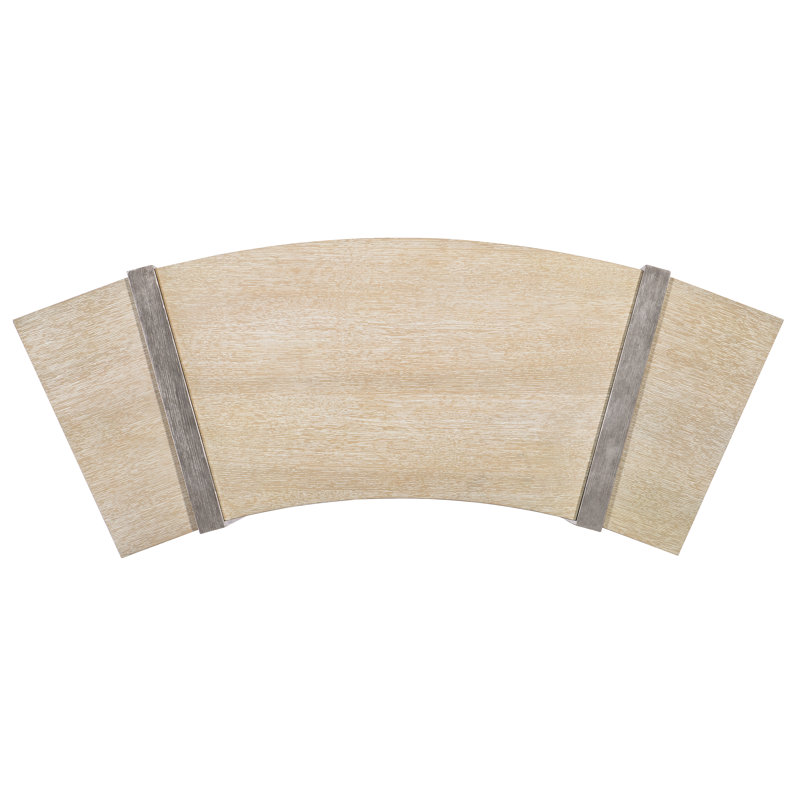 Light Brown Oak Veneer and Silver Home Office Desk