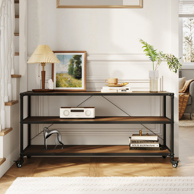 58cm H x 120cm W Iron Bookcase