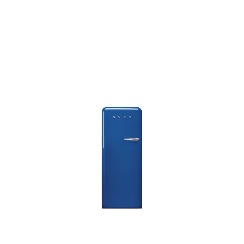 SMEG 50s Style 24'' Top Freezer 9.92 cu. ft. Refrigerator, Blue, Left