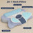 Ergonomic Memory Foam Cervical Pillow, Neck Support Bed Pillow With Removable Cooling Ice Silk & Cotton Cover And Removable Round Pillow-403260781