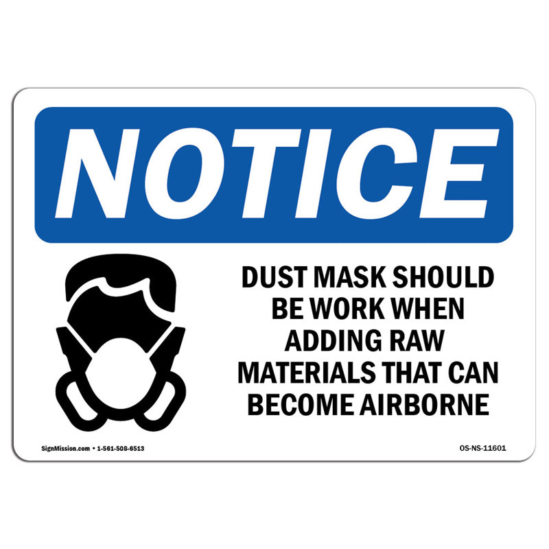 Dust Mask Should Be Worn When Sign
