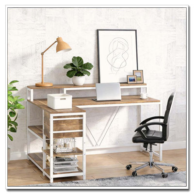 Bureau d'écriture, bureau en L