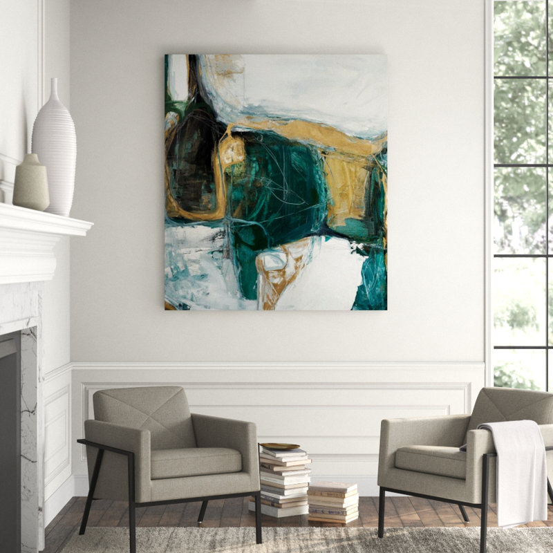 Bloquer II Print by Kelly O'Neal, 41" H x 36" W x 1.5" D