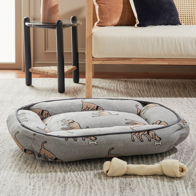 Lit pour animaux en coton, Moyen (l 24 po x P 16 po x H 6 po)