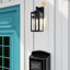 Schock Matte Black Outdoor Wall Lantern with Dusk to Dawn-2062122071