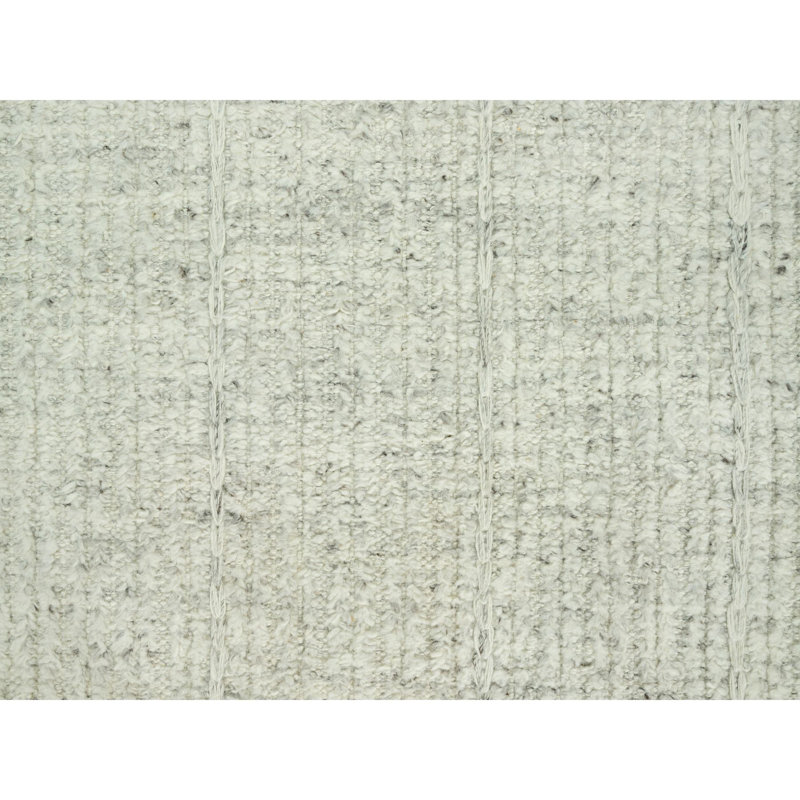 Carmaline One-of-a-Kind Square 10'3" X 10'3" New Age Square Wool Area Rug Grey