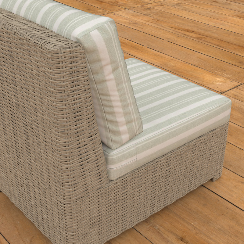 Chaise sans accoudoirs Henri, Sauge tranquille
