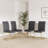 5- Piece Dining Table Set,Glass Top Metal Base Dining Tablewith 4 Faux Leather Dining Chairs-111233768-111233763