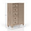Commode 5 tiroirs finition sable