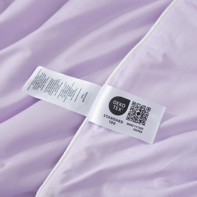 Édredon léger et réversible lavable pour l'automne, Édredon très grand, Mauve