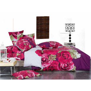 Modern & Contemporary Cotton Floral Duvet Cover