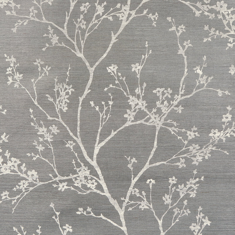 Twiggy Sisal Wallpaper, Charcoal