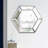 Glass Hexagon Mirror-113376751