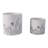 Planter Pots Terracotta Pottery Botanical Illustration Indoor Outdoor Garden Decor Set Of 2 - 9", 6" White & Navy