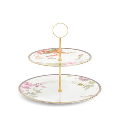 Hummingbird 2-Tier Cake Stand