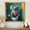 Keala Koala avec des lunettes dans la toilette II - koala, art mural pour le salon