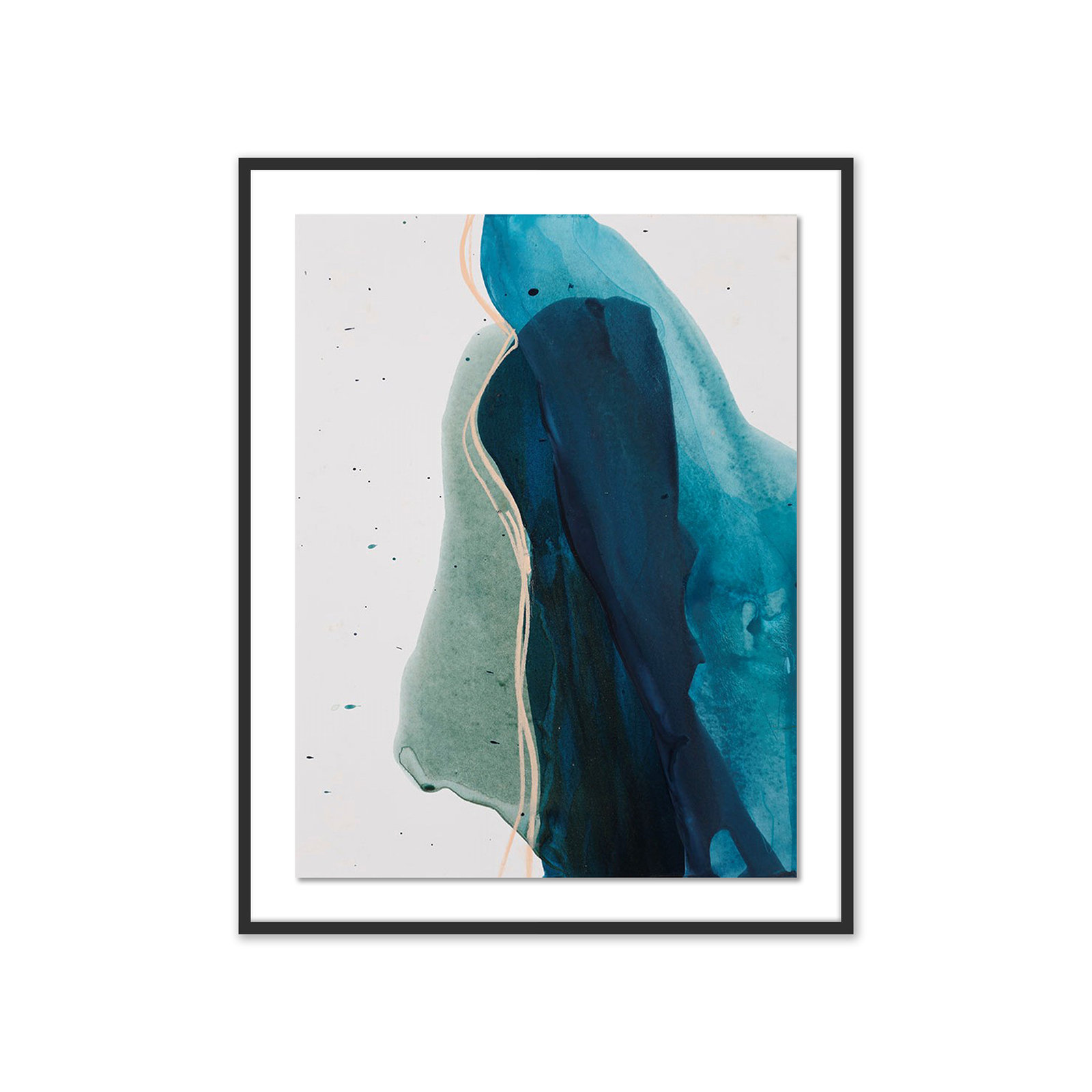 Intelligence by Kim Whiteside, Black, 48" H x 38" W x 2.5" D